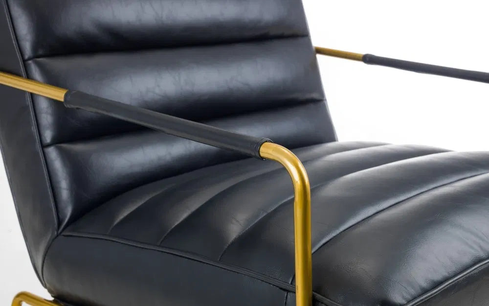 #Colour:Black Faux Leather