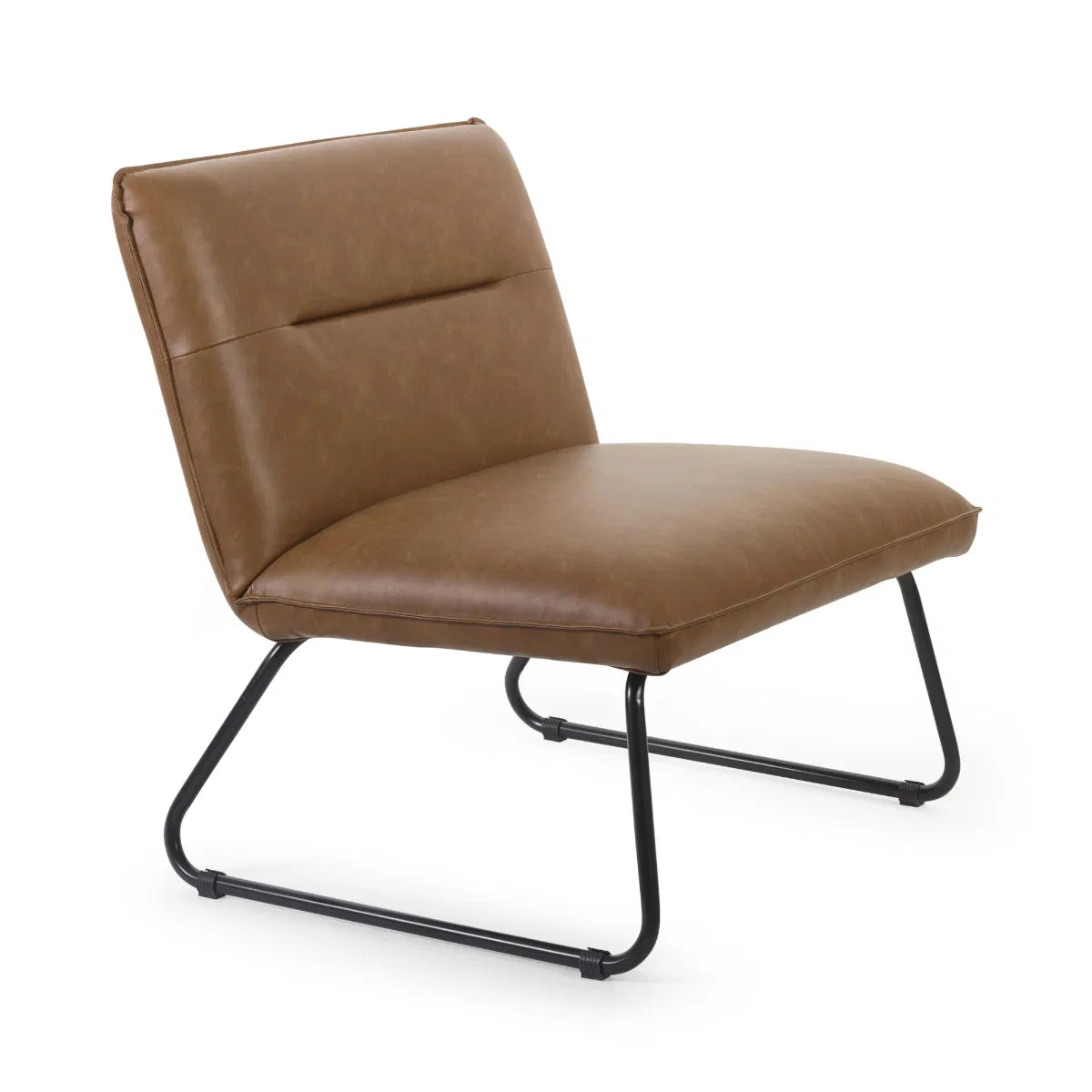 #Colour:Brown Faux Leather